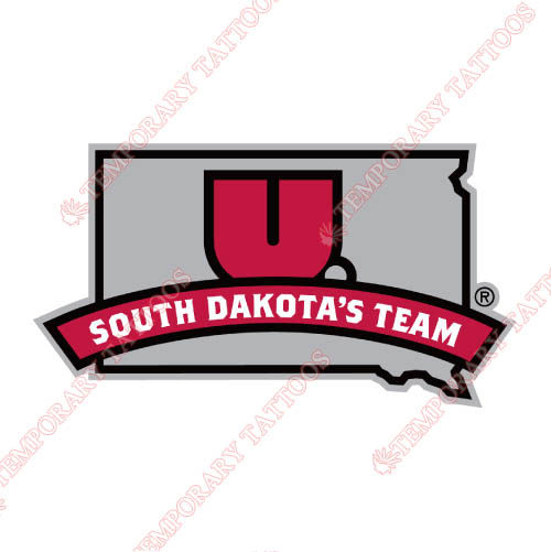 South Dakota Coyotes Customize Temporary Tattoos Stickers NO.6213